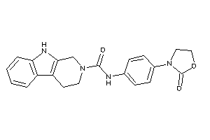 N-[4-(2-ketooxazolidin-3-yl)phenyl]-1,3,4,9-tetrahydro-$b-carboline-2-carboxamide