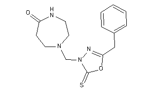 1-[(5-benzyl-2-thioxo-1,3,4-oxadiazol-3-yl)methyl]-1,4-diazepan-5-one