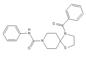 Image of 1-benzoyl-N-phenyl-4-thia-1,8-diazaspiro[4.5]decane-8-carboxamide