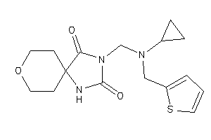 3-[[cyclopropyl(2-thenyl)amino]methyl]-8-oxa-1,3-diazaspiro[4.5]decane-2,4-quinone