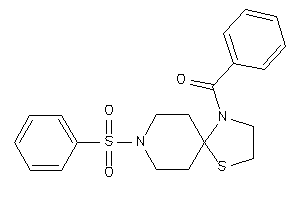 Image of (8-besyl-1-thia-4,8-diazaspiro[4.5]decan-4-yl)-phenyl-methanone