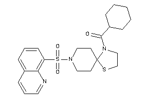 Cyclohexyl-[8-(8-quinolylsulfonyl)-1-thia-4,8-diazaspiro[4.5]decan-4-yl]methanone