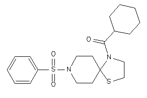 (8-besyl-1-thia-4,8-diazaspiro[4.5]decan-4-yl)-cyclohexyl-methanone
