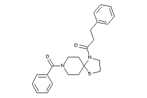 1-(8-benzoyl-1-thia-4,8-diazaspiro[4.5]decan-4-yl)-3-phenyl-propan-1-one