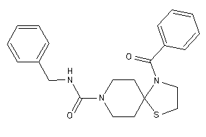1-benzoyl-N-benzyl-4-thia-1,8-diazaspiro[4.5]decane-8-carboxamide