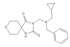 3-[[benzyl(cyclopropylmethyl)amino]methyl]-8-oxa-1,3-diazaspiro[4.5]decane-2,4-quinone