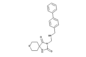 3-[[(4-phenylbenzyl)amino]methyl]-8-oxa-1,3-diazaspiro[4.5]decane-2,4-quinone