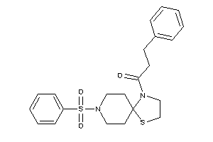 1-(8-besyl-1-thia-4,8-diazaspiro[4.5]decan-4-yl)-3-phenyl-propan-1-one