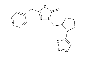 5-benzyl-3-[(2-isoxazol-5-ylpyrrolidino)methyl]-1,3,4-oxadiazole-2-thione