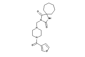 3-[[4-(3-furoyl)piperazino]methyl]-1,3-diazaspiro[4.6]undecane-2,4-quinone