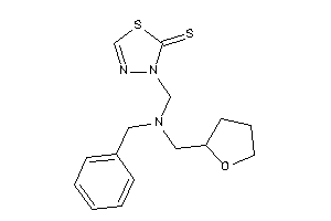 3-[[benzyl(tetrahydrofurfuryl)amino]methyl]-1,3,4-thiadiazole-2-thione