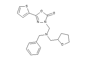 3-[[benzyl(tetrahydrofurfuryl)amino]methyl]-5-(2-thienyl)-1,3,4-oxadiazol-2-one