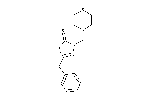Image of 5-benzyl-3-(thiomorpholinomethyl)-1,3,4-oxadiazole-2-thione
