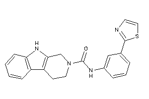 N-(3-thiazol-2-ylphenyl)-1,3,4,9-tetrahydro-$b-carboline-2-carboxamide