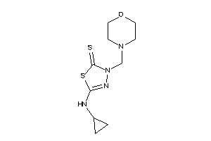 5-(cyclopropylamino)-3-(morpholinomethyl)-1,3,4-thiadiazole-2-thione