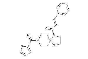 3-phenyl-1-[8-(2-thenoyl)-1-thia-4,8-diazaspiro[4.5]decan-4-yl]prop-2-en-1-one
