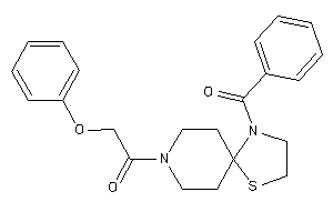 Image of 1-(1-benzoyl-4-thia-1,8-diazaspiro[4.5]decan-8-yl)-2-phenoxy-ethanone