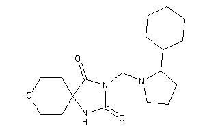 3-[(2-cyclohexylpyrrolidino)methyl]-8-oxa-1,3-diazaspiro[4.5]decane-2,4-quinone