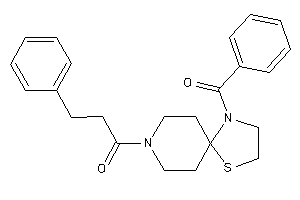 1-(1-benzoyl-4-thia-1,8-diazaspiro[4.5]decan-8-yl)-3-phenyl-propan-1-one