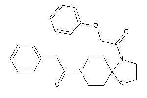 1-[1-(2-phenoxyacetyl)-4-thia-1,8-diazaspiro[4.5]decan-8-yl]-2-phenyl-ethanone