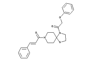 1-[4-(2-phenoxyacetyl)-1-thia-4,8-diazaspiro[4.5]decan-8-yl]-3-phenyl-prop-2-en-1-one