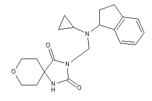 3-[[cyclopropyl(indan-1-yl)amino]methyl]-8-oxa-1,3-diazaspiro[4.5]decane-2,4-quinone