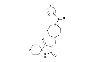 3-[[4-(3-thenoyl)-1,4-diazepan-1-yl]methyl]-8-oxa-1,3-diazaspiro[4.5]decane-2,4-quinone