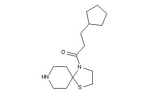 3-cyclopentyl-1-(1-thia-4,8-diazaspiro[4.5]decan-4-yl)propan-1-one