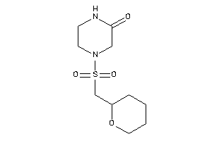 4-(tetrahydropyran-2-ylmethylsulfonyl)piperazin-2-one