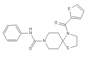 N-phenyl-1-(2-thenoyl)-4-thia-1,8-diazaspiro[4.5]decane-8-carboxamide