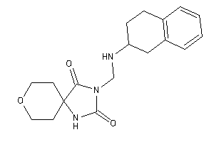 3-[(tetralin-2-ylamino)methyl]-8-oxa-1,3-diazaspiro[4.5]decane-2,4-quinone