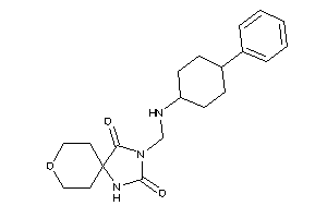 3-[[(4-phenylcyclohexyl)amino]methyl]-8-oxa-1,3-diazaspiro[4.5]decane-2,4-quinone