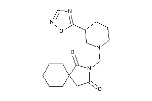 3-[[3-(1,2,4-oxadiazol-5-yl)piperidino]methyl]-3-azaspiro[4.5]decane-2,4-quinone