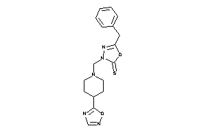 5-benzyl-3-[[4-(1,2,4-oxadiazol-5-yl)piperidino]methyl]-1,3,4-oxadiazole-2-thione