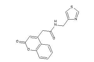 2-(2-ketochromen-4-yl)-N-(thiazol-4-ylmethyl)acetamide