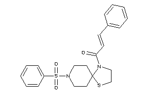 1-(8-besyl-1-thia-4,8-diazaspiro[4.5]decan-4-yl)-3-phenyl-prop-2-en-1-one