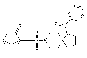 Image of 1-[(1-benzoyl-4-thia-1,8-diazaspiro[4.5]decan-8-yl)sulfonylmethyl]norbornan-2-one