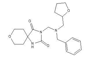 3-[[benzyl(tetrahydrofurfuryl)amino]methyl]-8-oxa-1,3-diazaspiro[4.5]decane-2,4-quinone