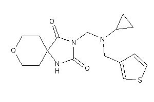 3-[[cyclopropyl(3-thenyl)amino]methyl]-8-oxa-1,3-diazaspiro[4.5]decane-2,4-quinone