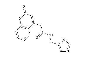 2-(2-ketochromen-4-yl)-N-(thiazol-5-ylmethyl)acetamide