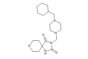 3-[[4-(cyclohexylmethyl)piperazino]methyl]-8-oxa-1,3-diazaspiro[4.5]decane-2,4-quinone