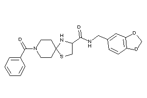 8-benzoyl-N-piperonyl-1-thia-4,8-diazaspiro[4.5]decane-3-carboxamide