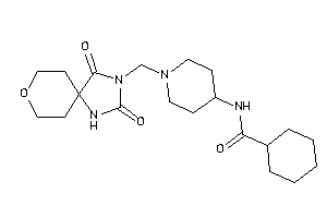 N-[1-[(2,4-diketo-8-oxa-1,3-diazaspiro[4.5]decan-3-yl)methyl]-4-piperidyl]cyclohexanecarboxamide