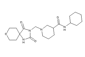 N-cyclohexyl-1-[(2,4-diketo-8-oxa-1,3-diazaspiro[4.5]decan-3-yl)methyl]nipecotamide