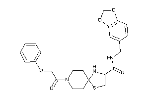 8-(2-phenoxyacetyl)-N-piperonyl-1-thia-4,8-diazaspiro[4.5]decane-3-carboxamide