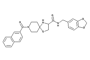 8-(2-naphthoyl)-N-piperonyl-1-thia-4,8-diazaspiro[4.5]decane-3-carboxamide