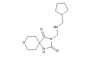 3-[(cyclopentylmethylamino)methyl]-8-oxa-1,3-diazaspiro[4.5]decane-2,4-quinone