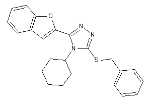 3-(benzofuran-2-yl)-5-(benzylthio)-4-cyclohexyl-1,2,4-triazole