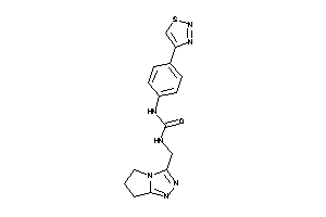 1-(6,7-dihydro-5H-pyrrolo[2,1-c][1,2,4]triazol-3-ylmethyl)-3-[4-(thiadiazol-4-yl)phenyl]urea