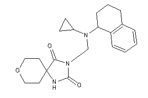 3-[[cyclopropyl(tetralin-1-yl)amino]methyl]-8-oxa-1,3-diazaspiro[4.5]decane-2,4-quinone